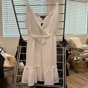 ***NEW WITH TAGS*** Trixxi Junior Wrap Mini Dress in White, Size: XL (Women’s L)